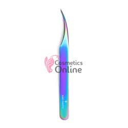 Penseta pentru gene false  fir cu fir Born Pretty Curcubeu curba P01 - de inalta precizie